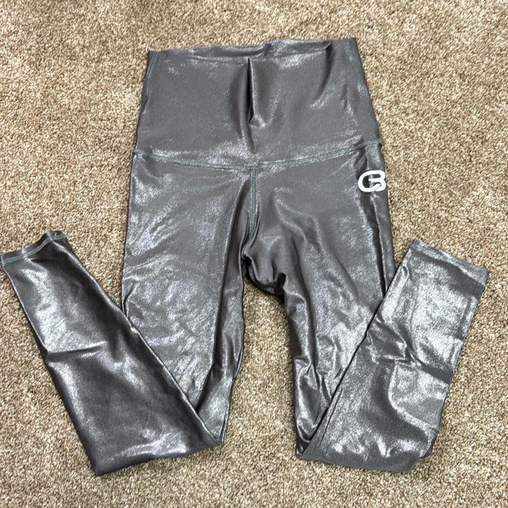 CycleBar Emily Hsu Silver Legging Size Large